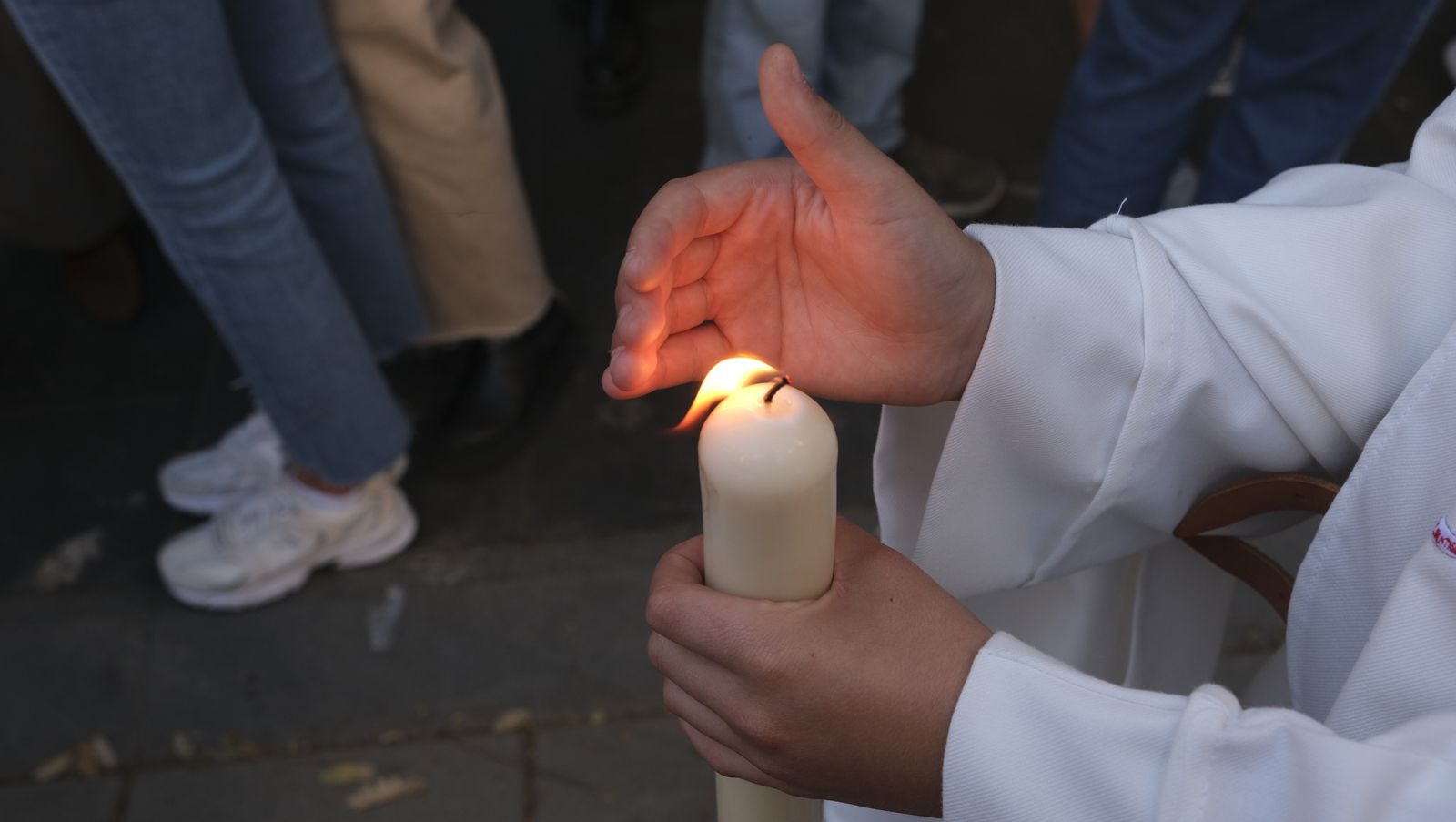 La procesión de la Santa Cena en Almería, en imágenes