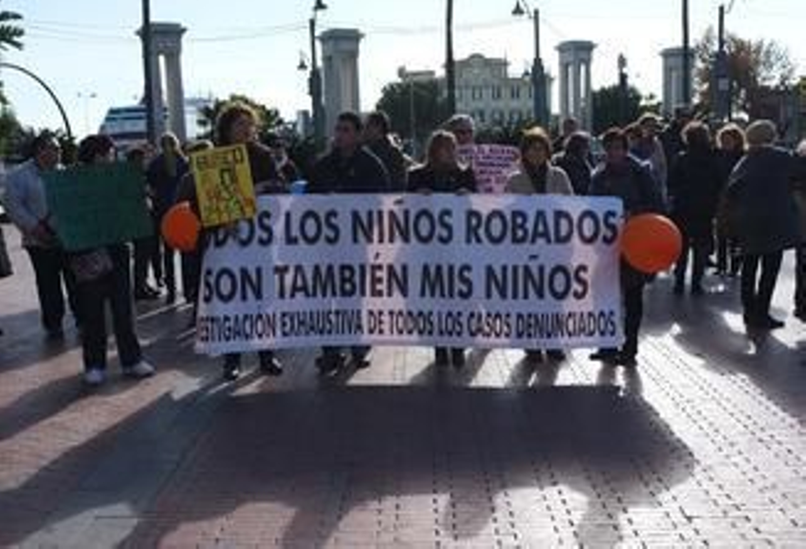 Concentración de familares afectados.