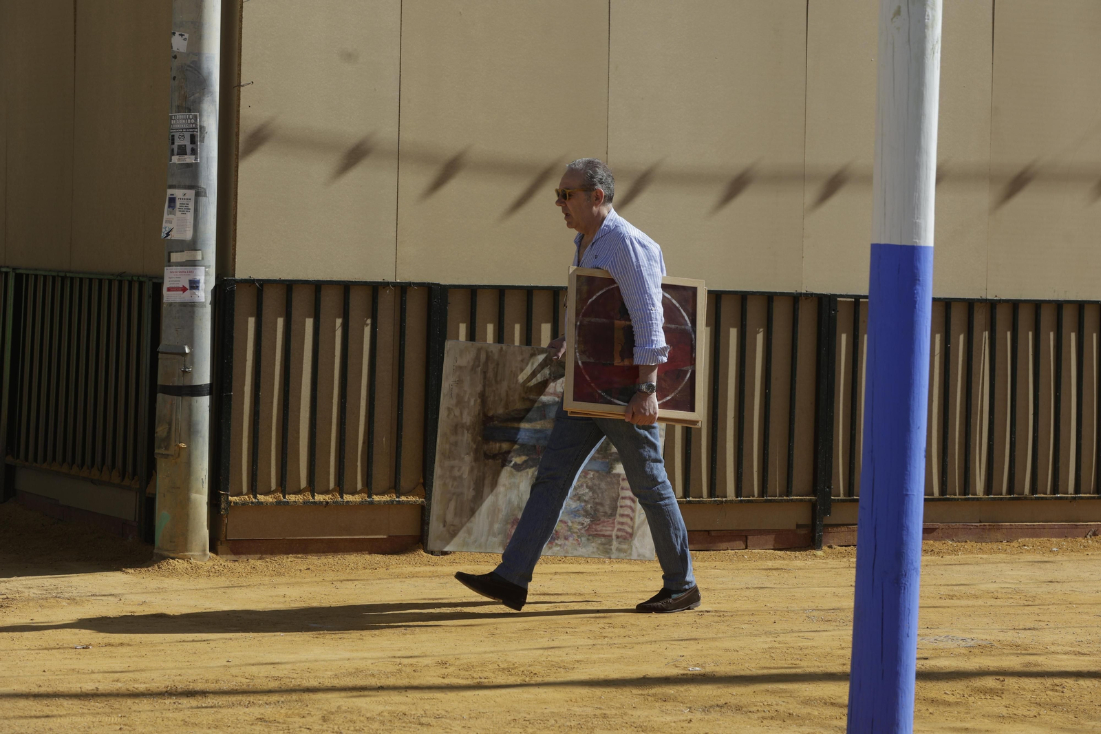 Imágenes de los preparativos de la Feria de Abril