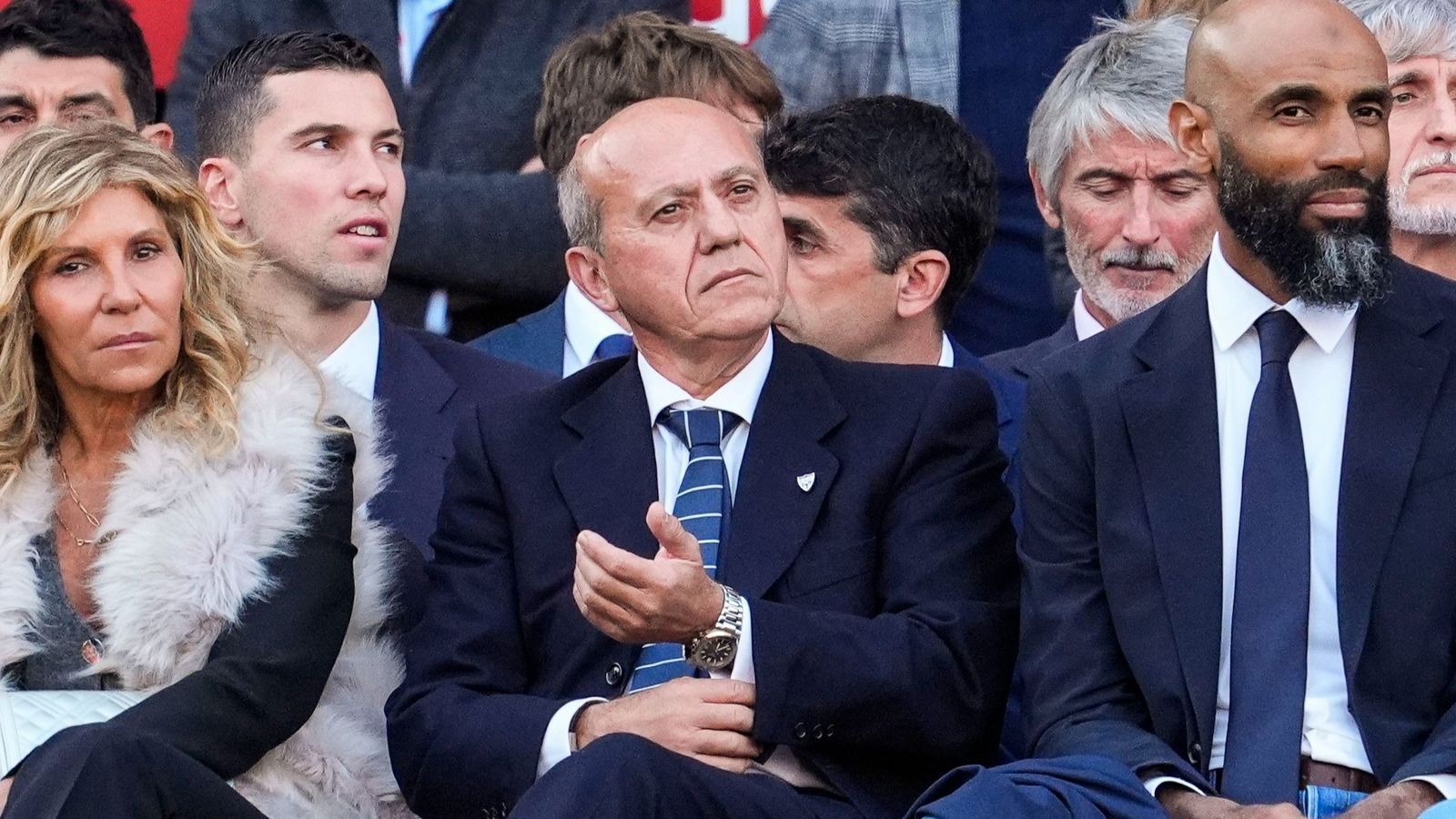 Del Nido Benavente, durante la despedida de Jesús Navas.