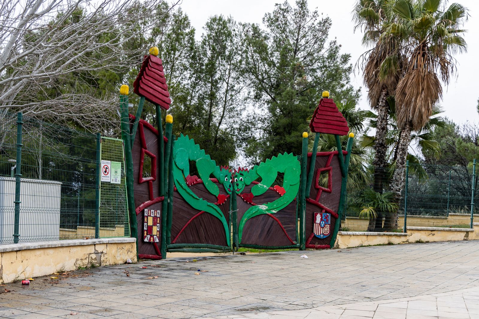 Parques cerrados por el temporal