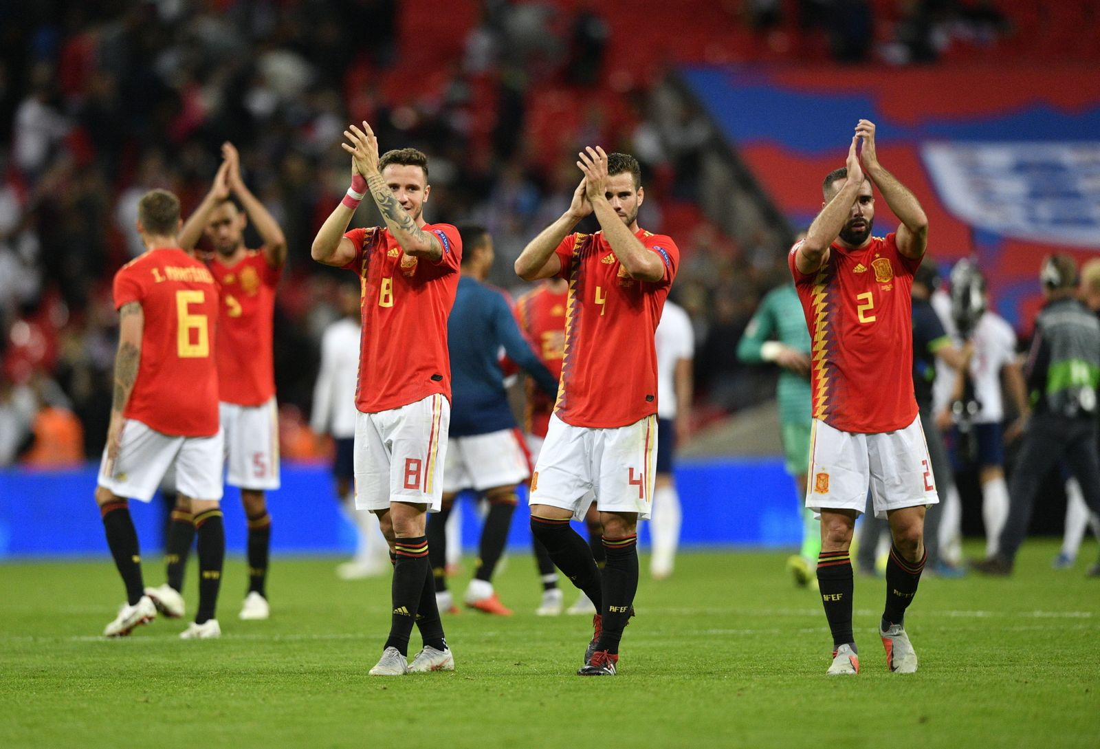 Las imágenes del Inglaterra-España