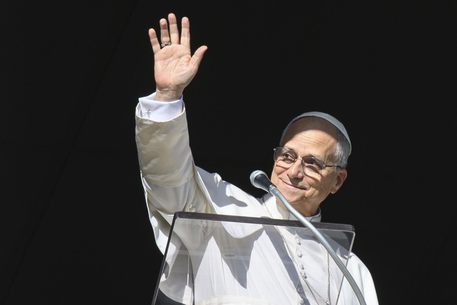 El Papa León XIV en el Vaticano.
