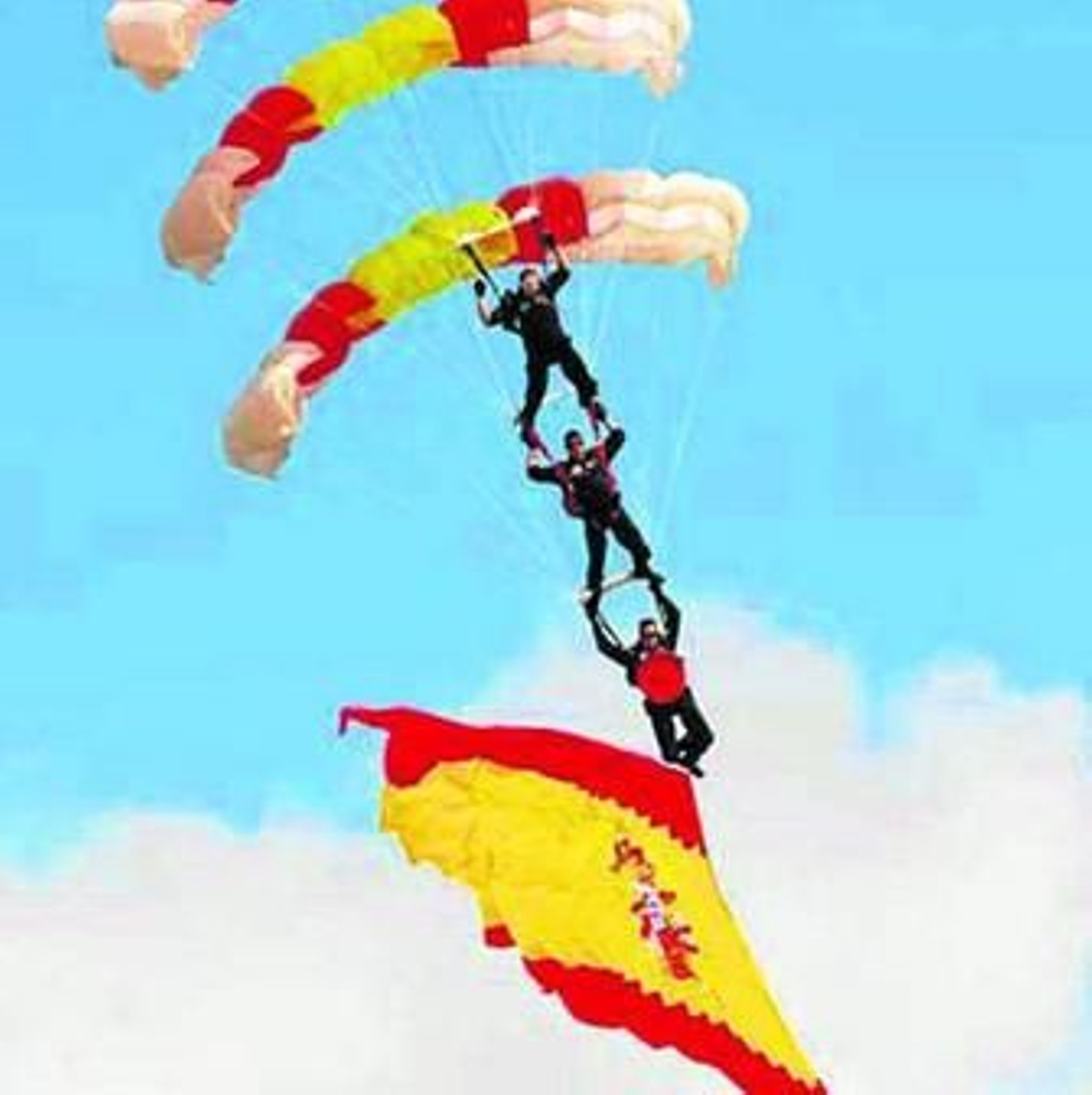 La patrulla sólo realiza tres exhibiciones.