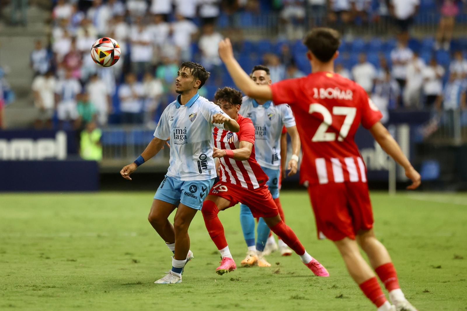 El Málaga CF-Atlético de Madrid B, en fotos