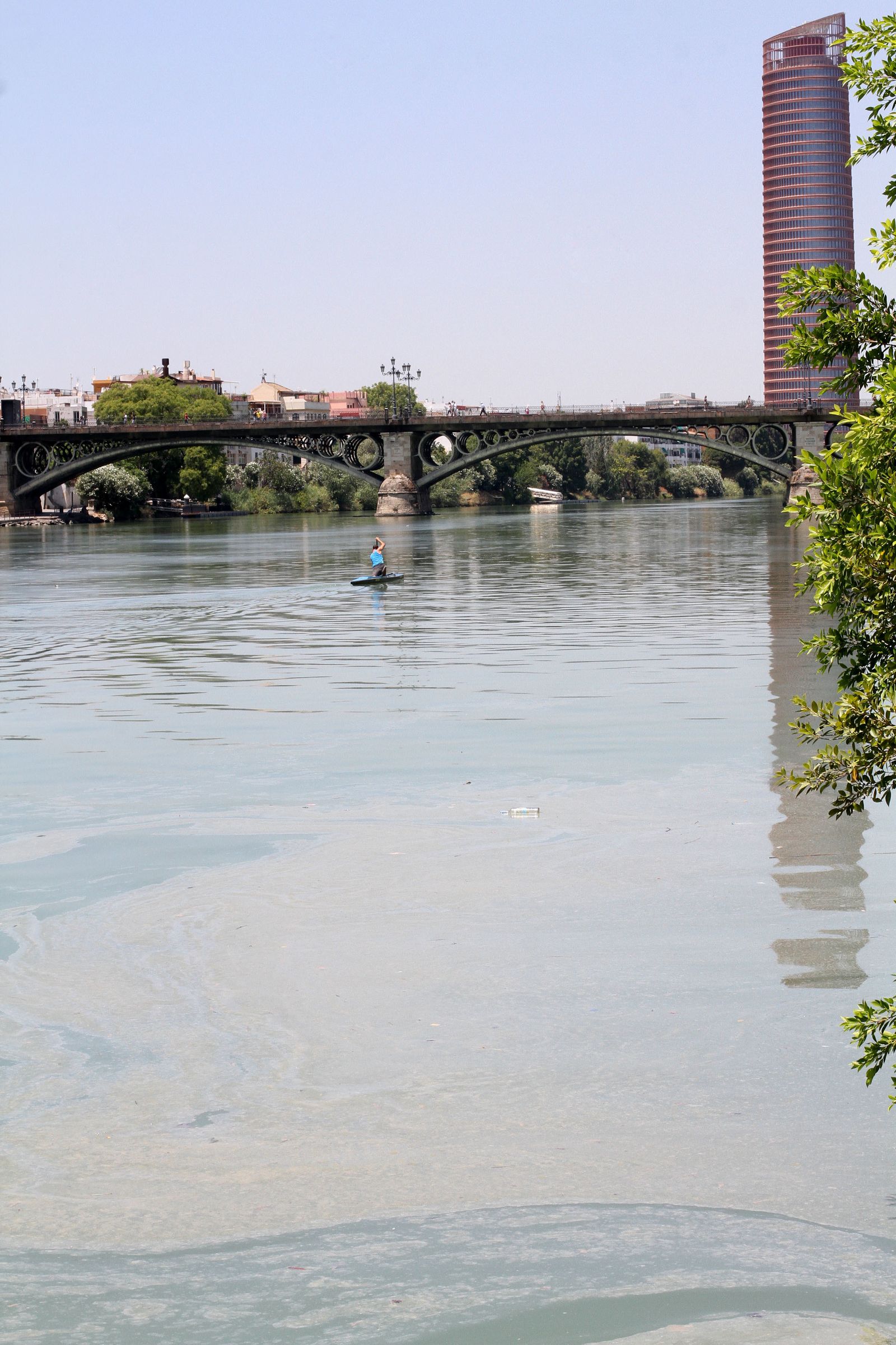 Mancha de aceite en el Guadalquivir