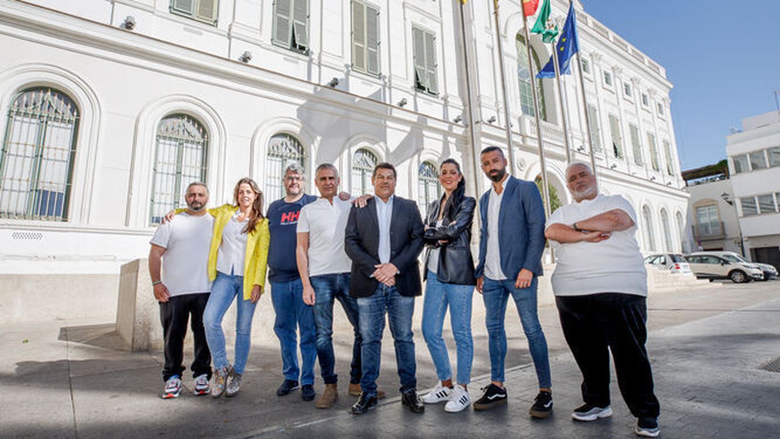 Parte de la candidatura de El Puerto Sí para las próximas elecciones municipales.