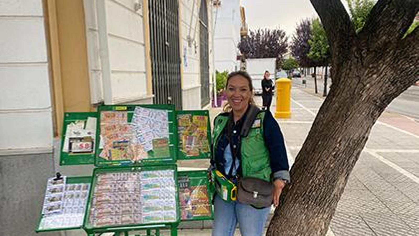 Francisca Sánchez López, vendedora de la ONCE en la localidad de Olvera