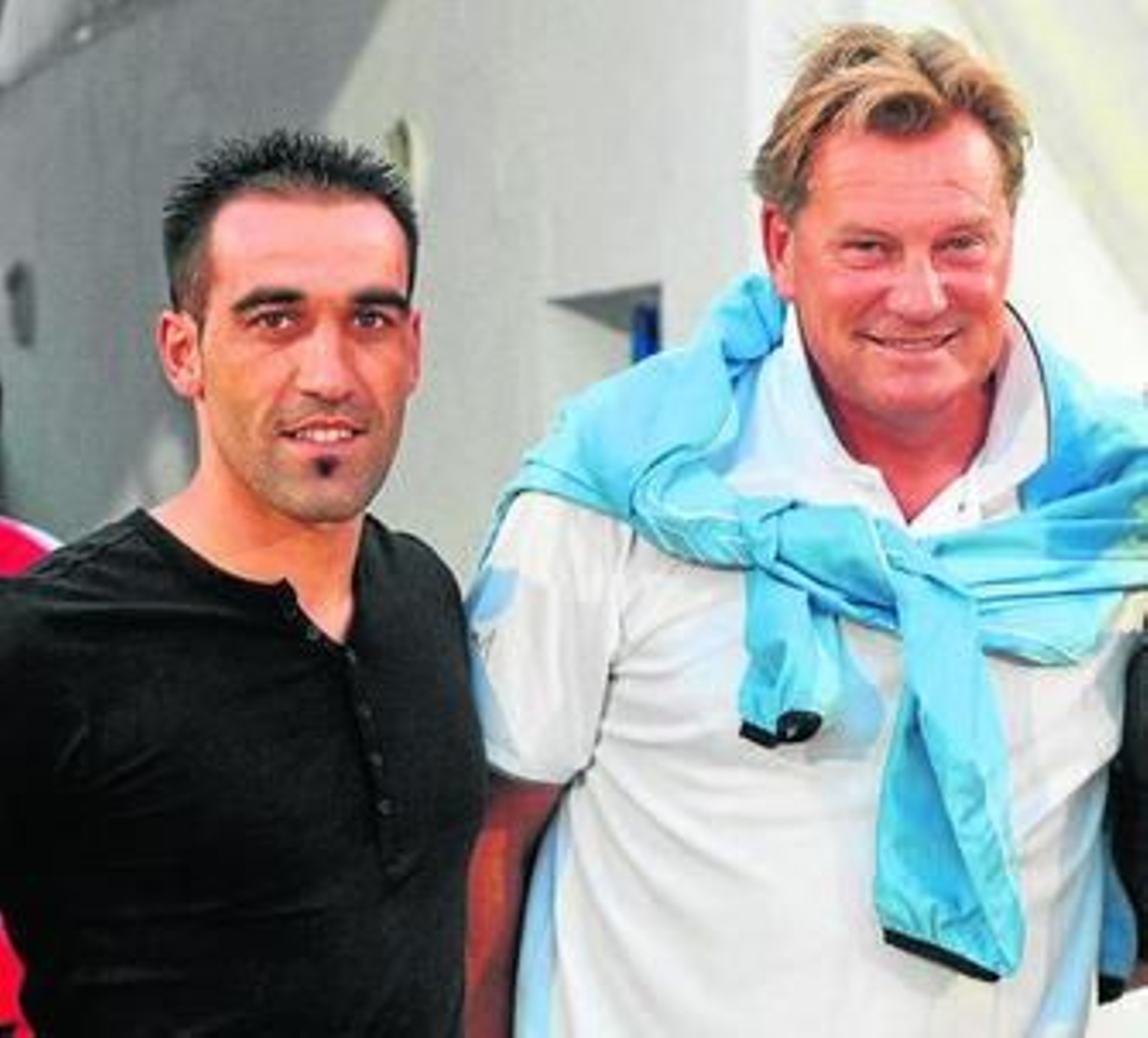 Carrasco (i) y Hoddle, el pasado verano.