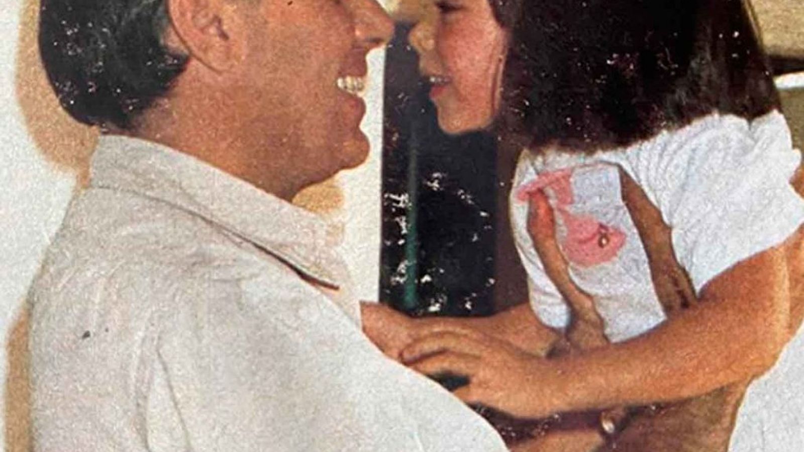 Falcó con Tamara cuando era una niña.