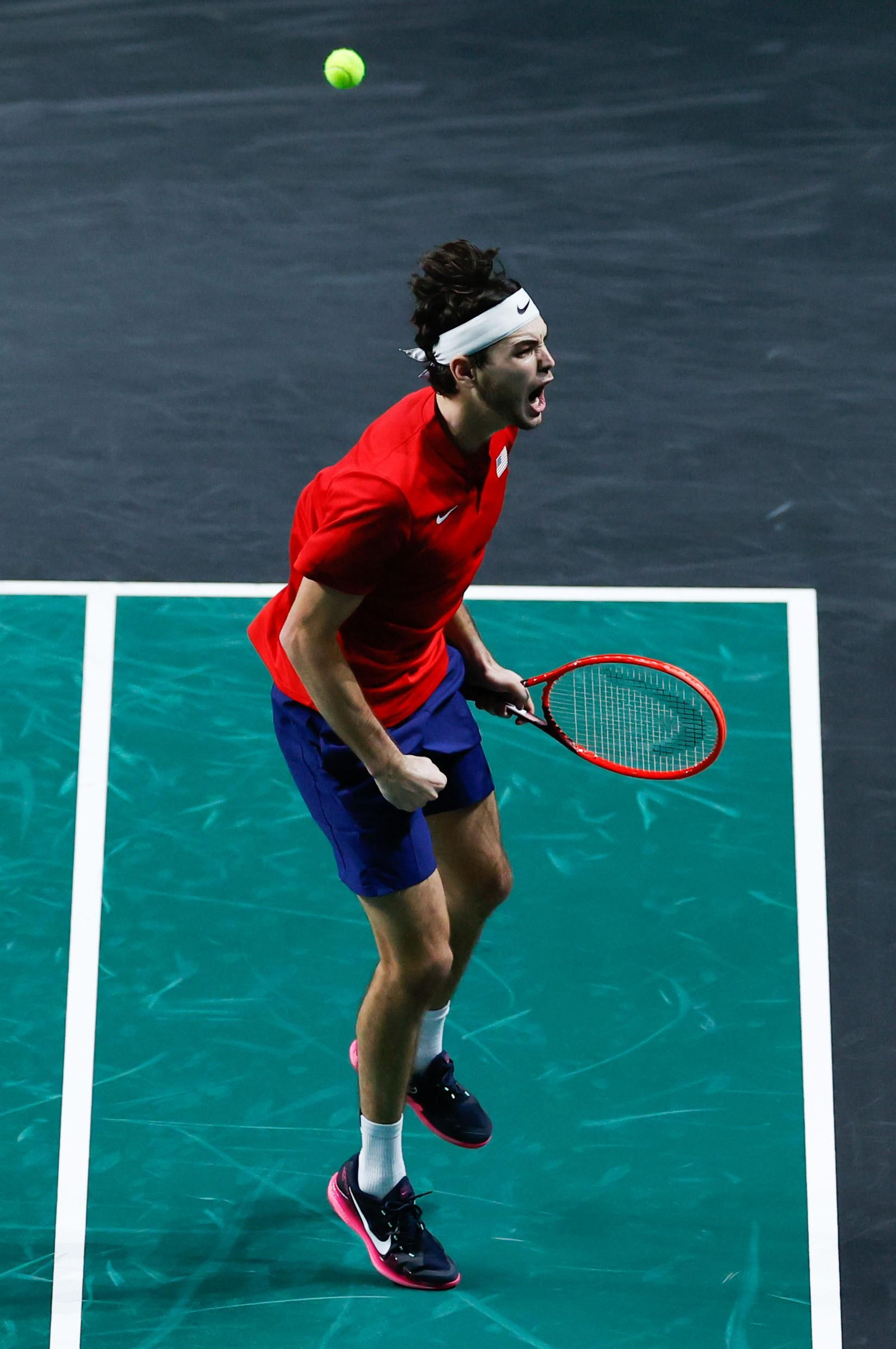 Taylor Fritz - Lorenzo Musetti de la Copa Davis de Málaga, en fotos