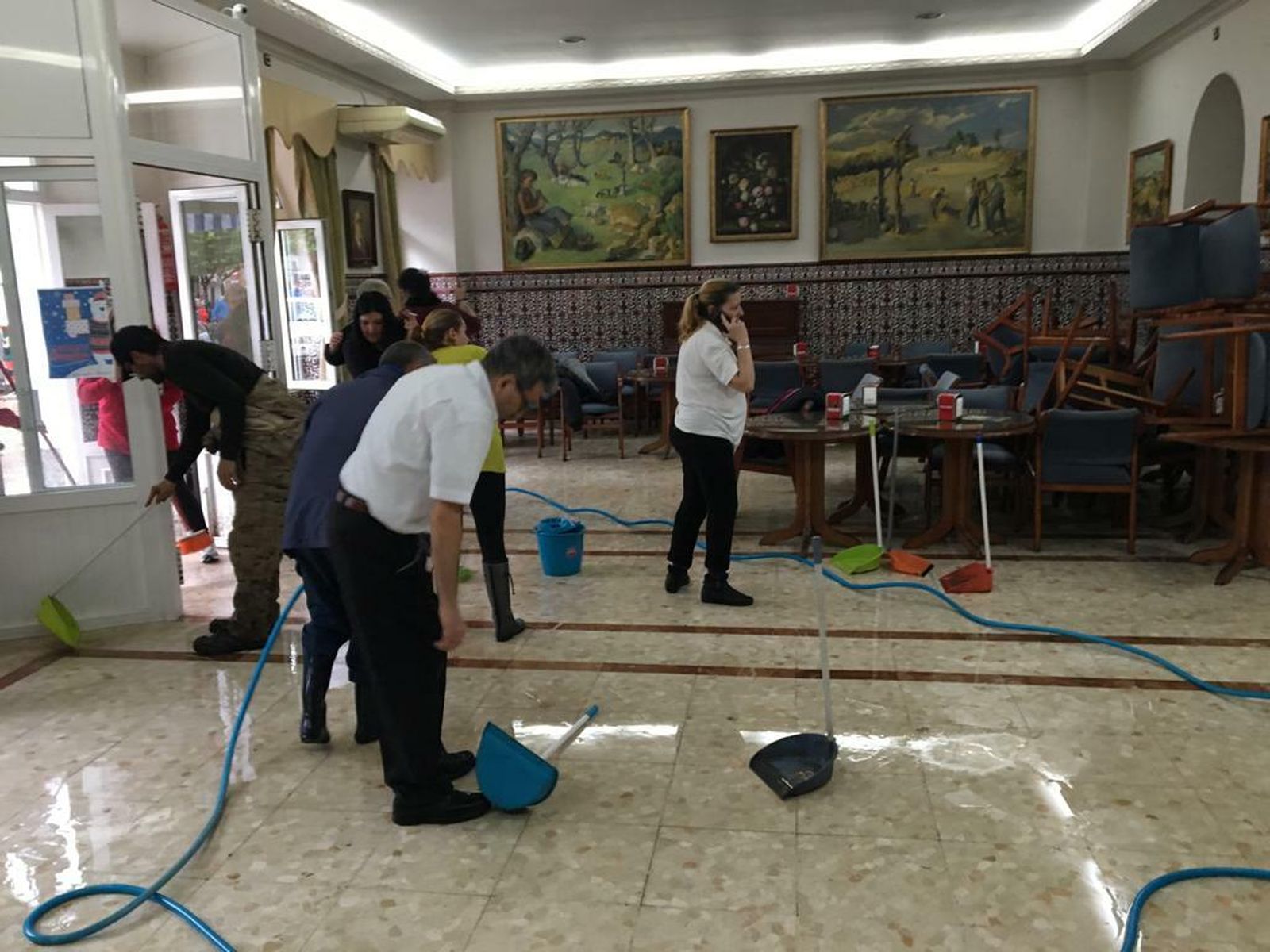 Imágenes de los destrozos que ha provocado el paso de Elsa por el pueblo de Nerva