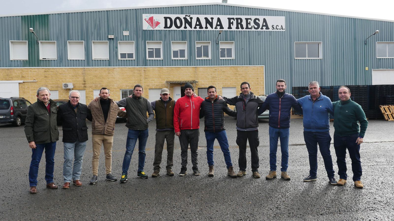 Junta directiva de la plataforma por la defensa de los regadíos del Condado.