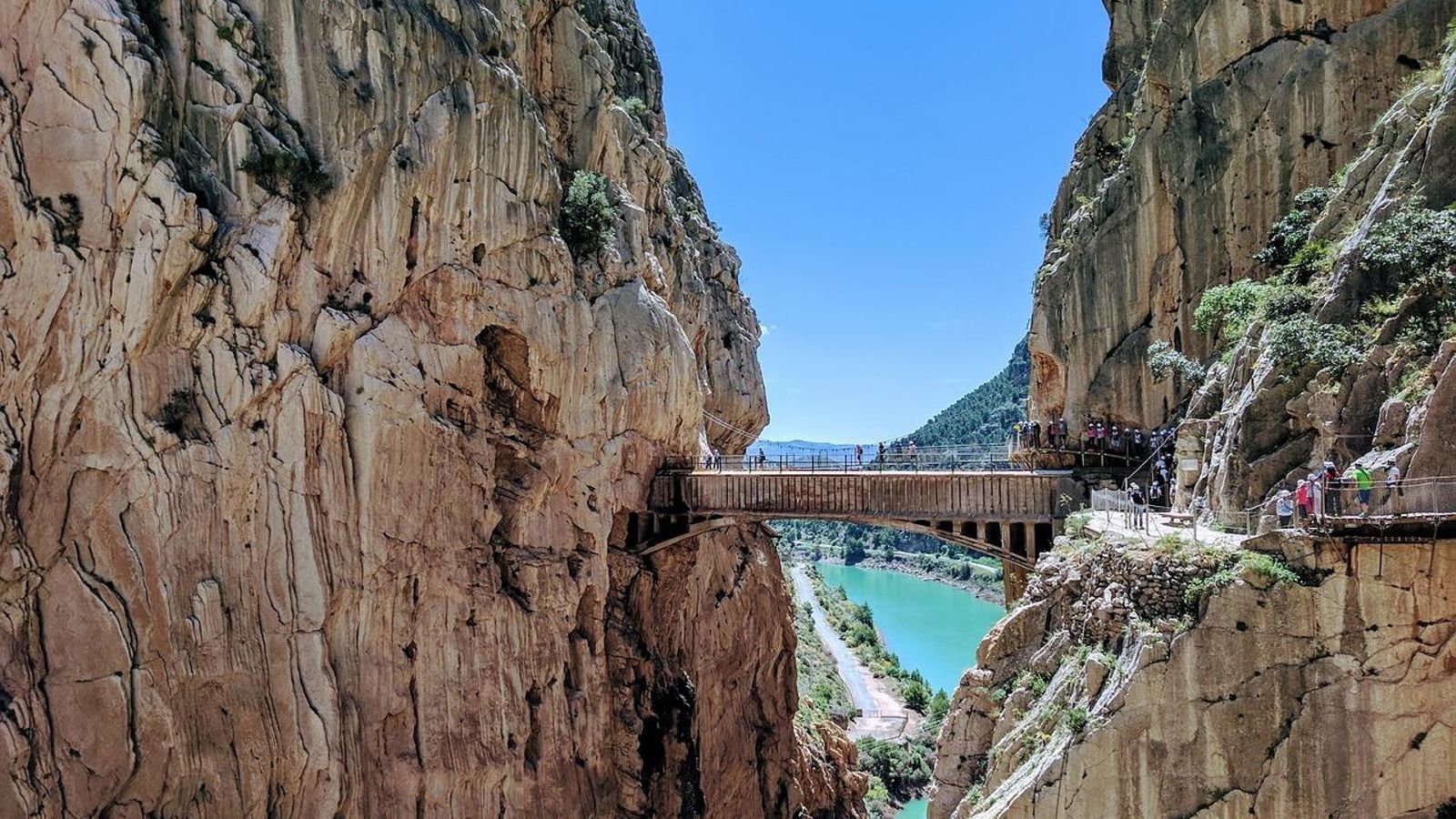El puente del Caminito del Rey. El puente del Caminito del Rey.
