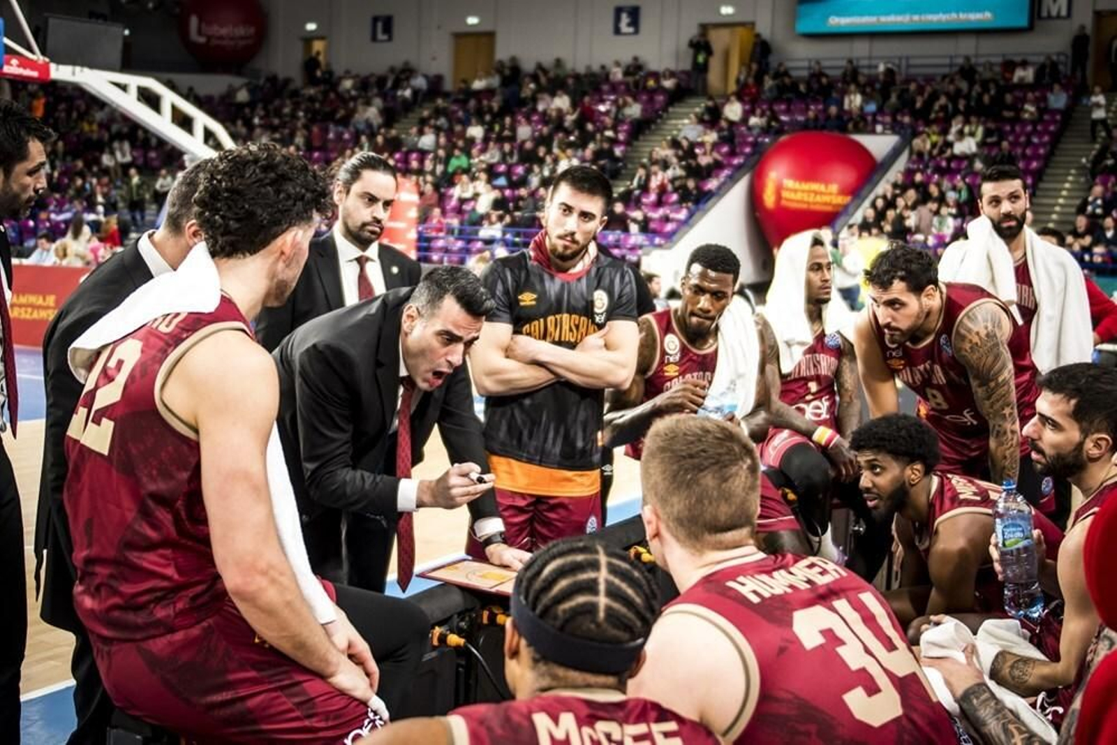 Tiempo muerto del Galatasaray.