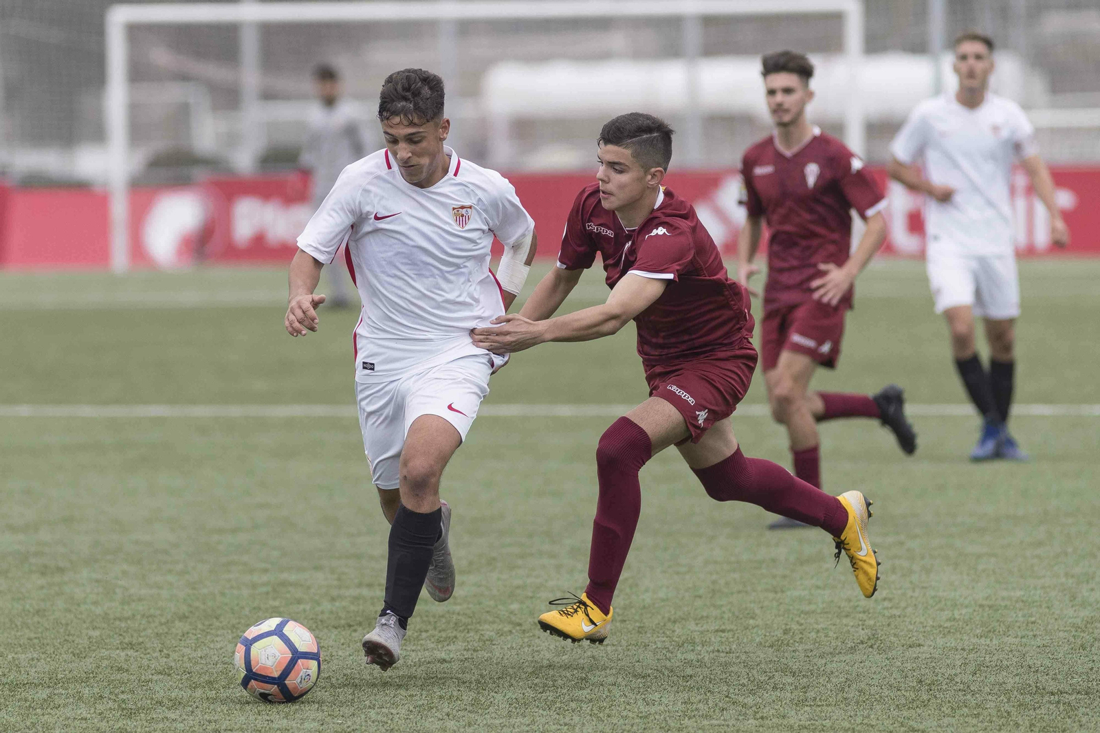 Imagen de un partido del Sevilla de la concluida liga regular, que ganó brillantemente.
