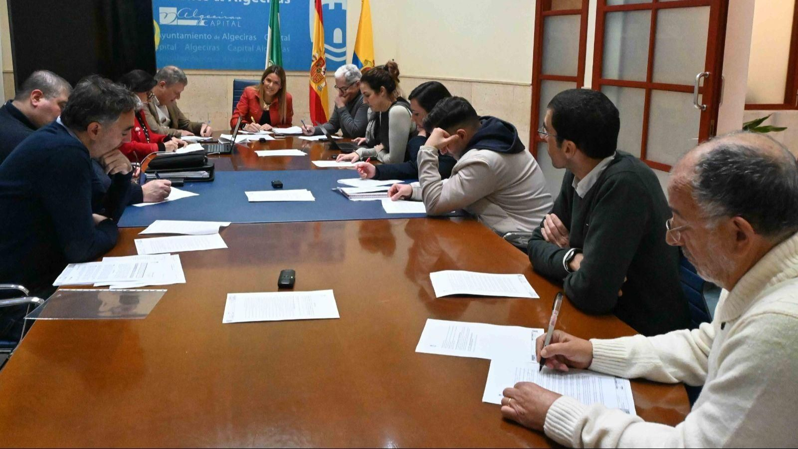 La comisión de Hacienda del Ayuntamiento de Algeciras celebrada este lunes, 27 de enero.