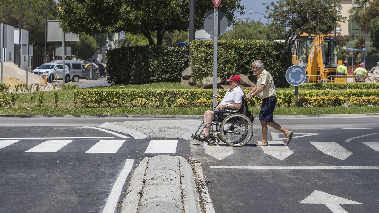 Obras en la avenida Constitución, en una imagen de archivo.
