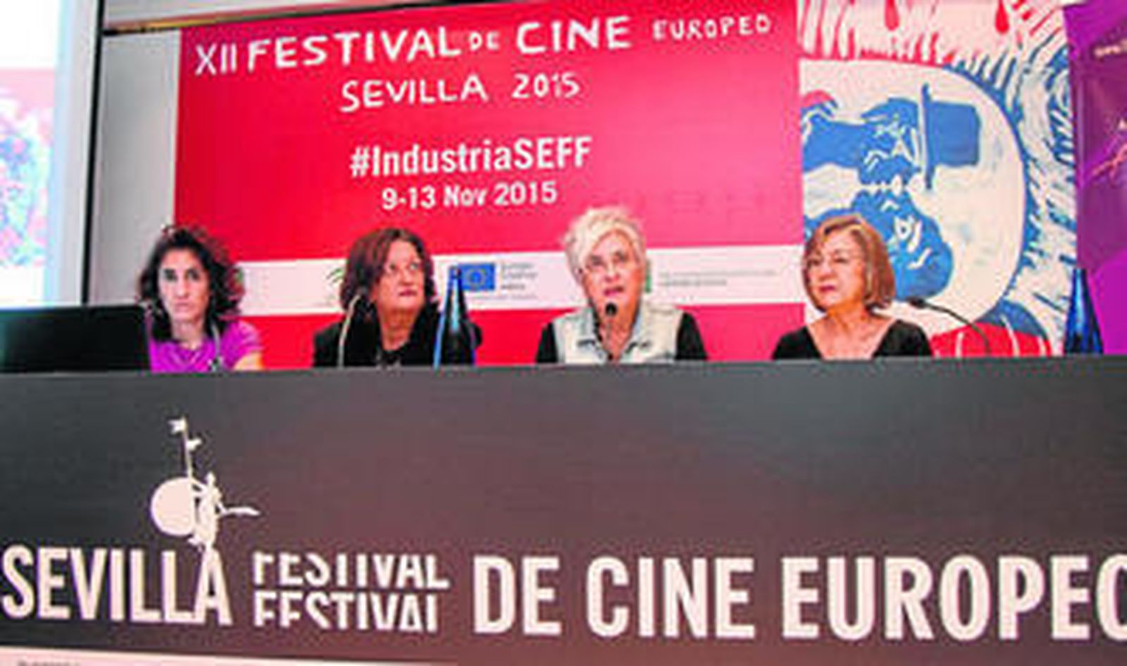 Presentación de las jornadas por parte de Ana Rosa Diego, Isabel Lara, Oliva Acosta y Margarita Borja.