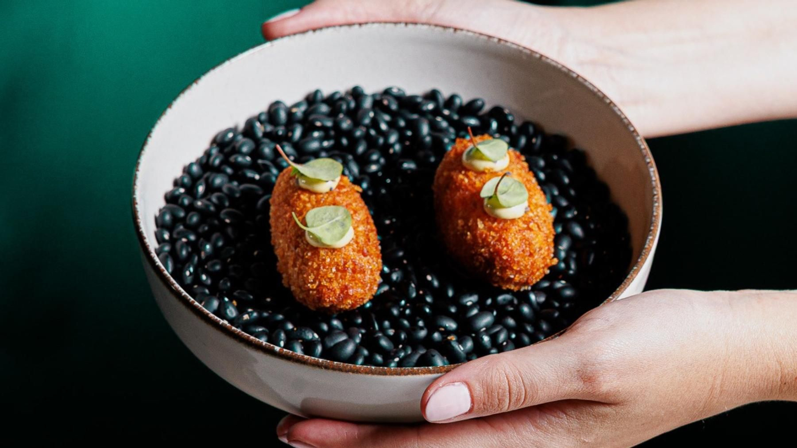 La croqueta de los Montes de Málaga de 'Los Pablos' del restaurante Ménade.