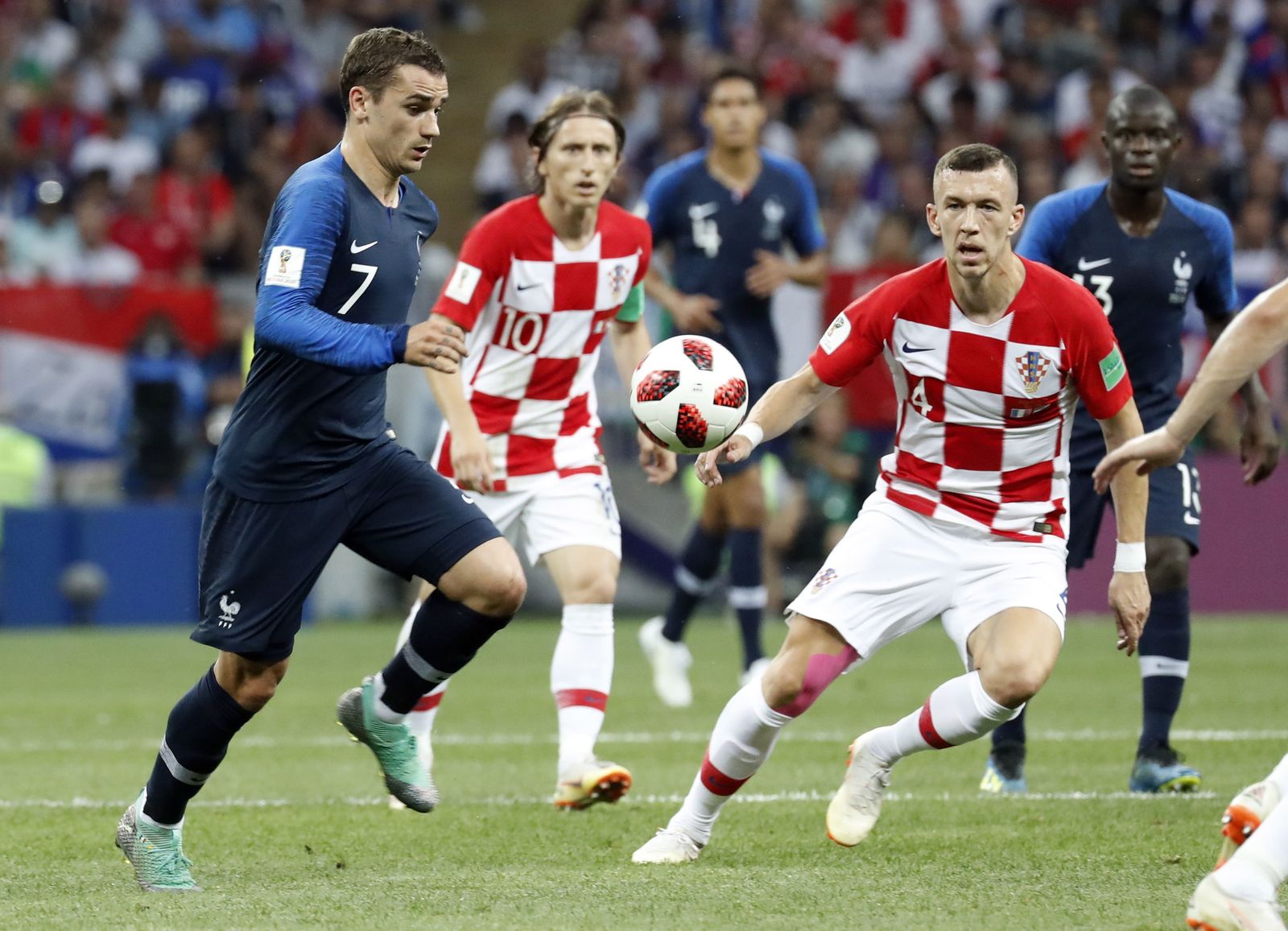 El Francia-Croacia de la final del Mundial de Rusia, en imágenes