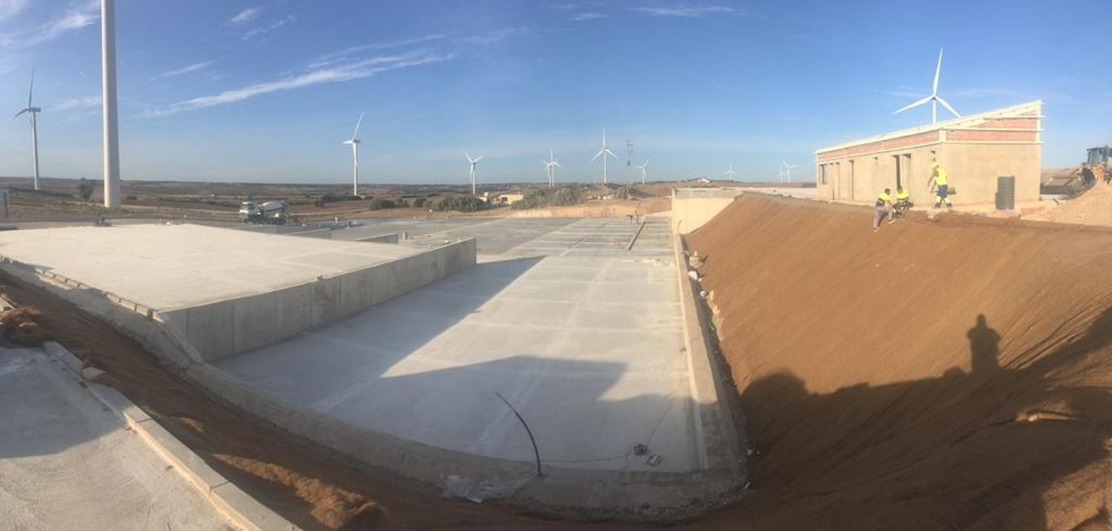 Estado en el que se encuentra la planta tras la reciente finalización de la obra civil.