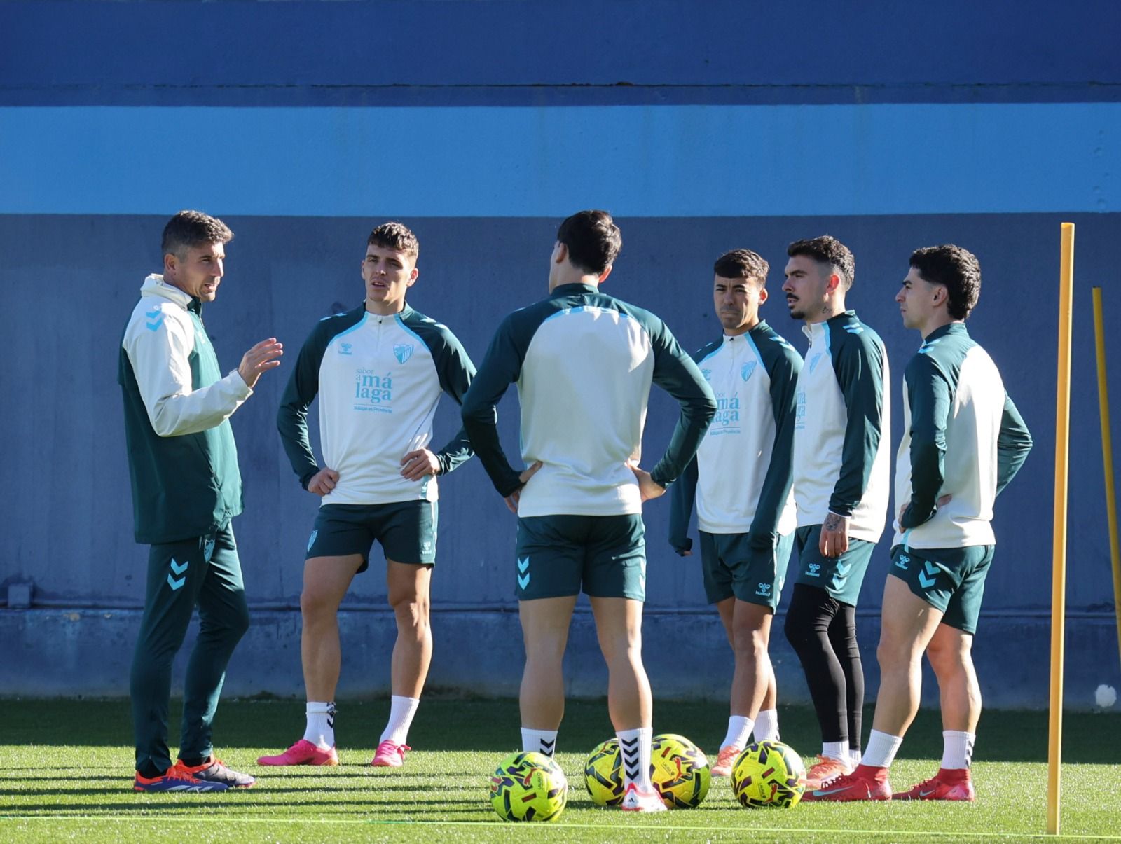Entrenamiento Málaga CF: Carlos Puga y Haitam, bajas inesperadas