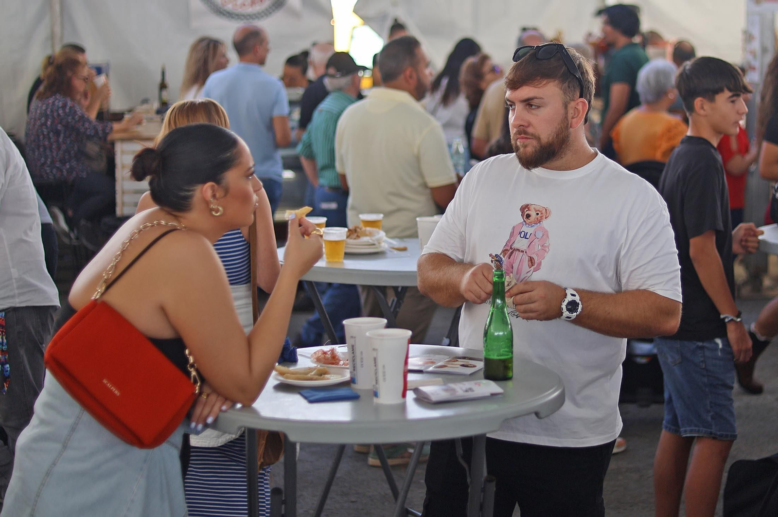Imágenes de la Feria de la Tapa de Huelva en la mañana del domingo