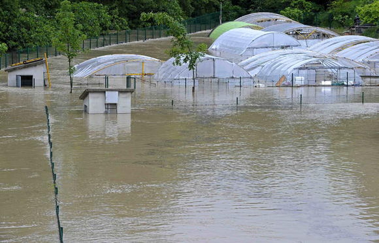 Alerta en Navarra por el desbordamiento del río Arga