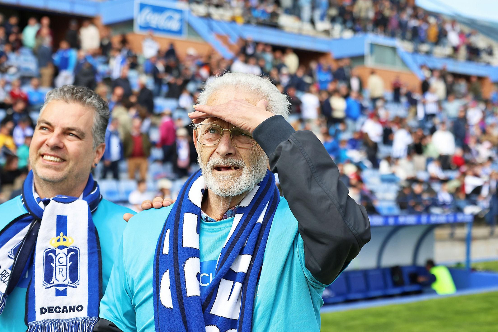 Ambiente en las gradas del Recreativo de Huelva vs AD Ceuta FC