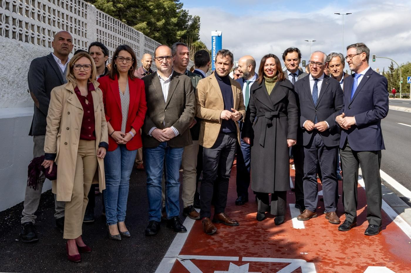 Inauguración del nuevo carril bici de acceso a Jaén por la carretera A-6050