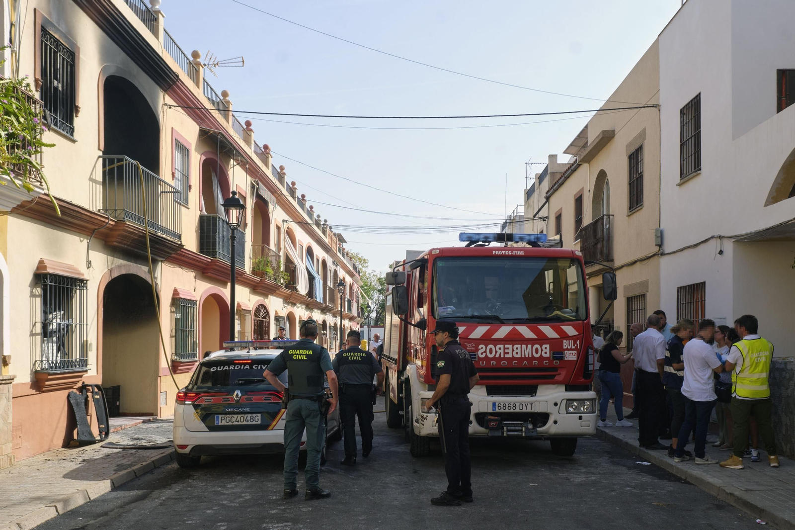 Incendio en Guillena, donde fallecen cuatro miembros de una misma familia