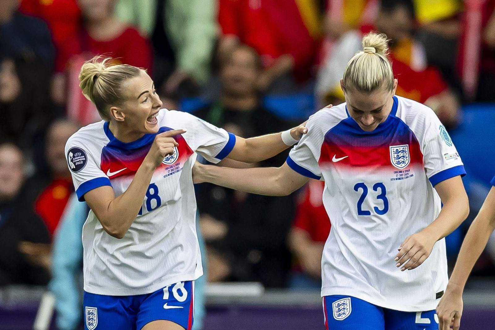 Las mejores imágenes de la final España - Inglaterra de la Eurocopa femenina