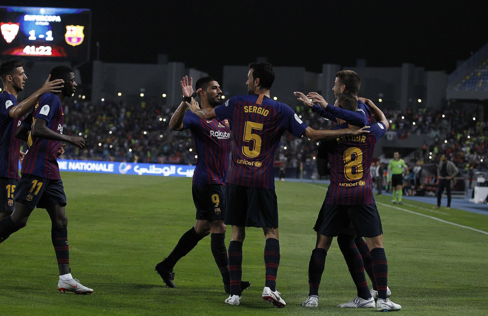 Las imágenes del Sevilla-Barcelona de la Supercopa