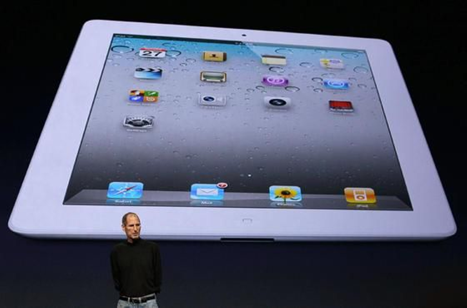 Steve Jobs presenta el iPad 2, la nueva versión del 'tablet' de Apple.

Foto: AFP Photo