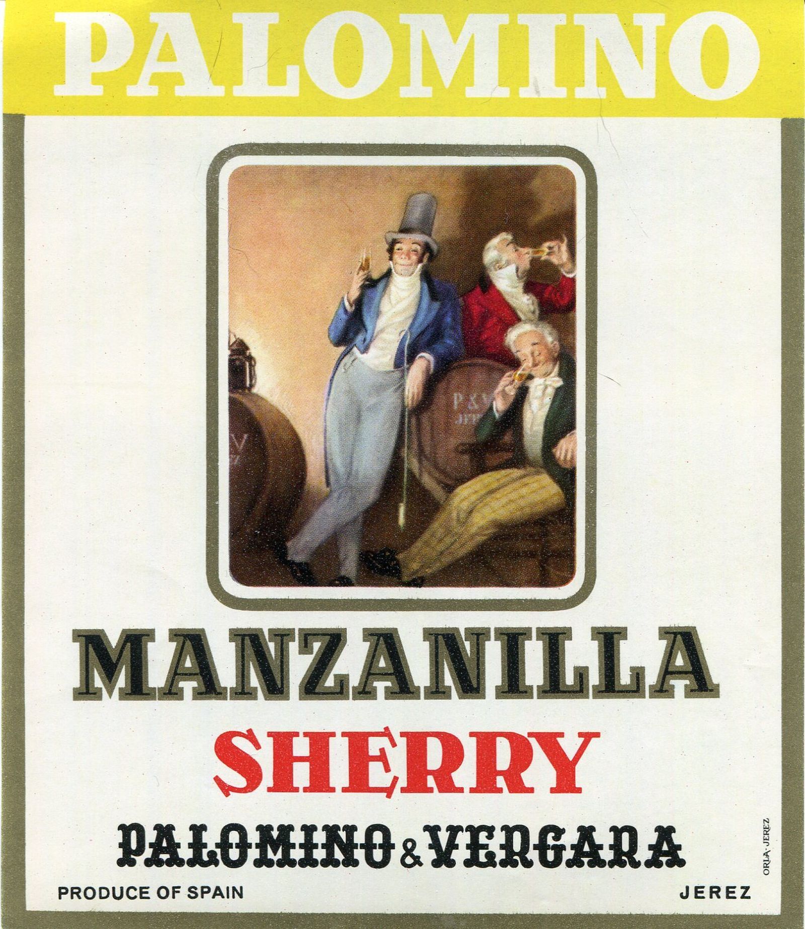 El famoso logo para Palomino&Vergara: Los buenos catadores.