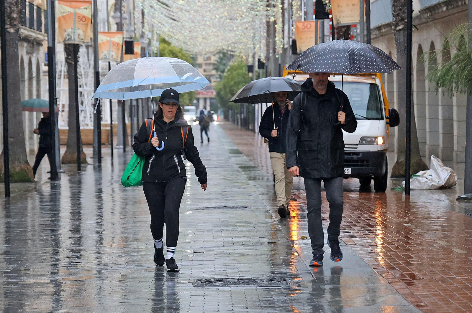 Imágenes del paso de la DANA por Huelva