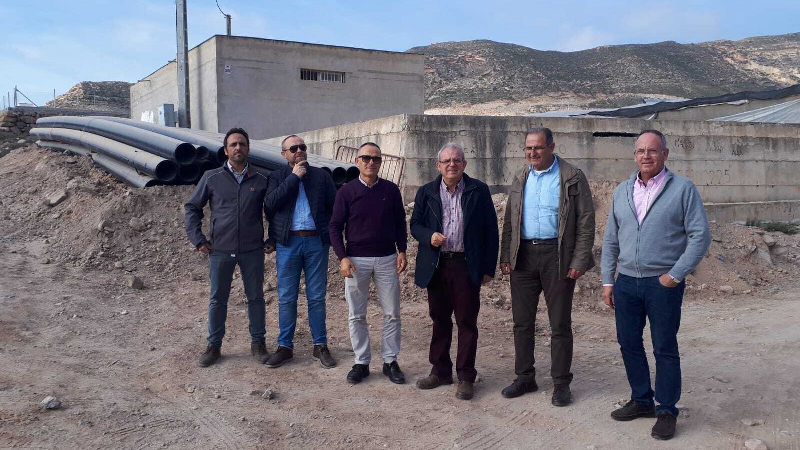 Visita del Presidente de Sol y Arena y el alcalde de Vícar a la Rambla del Pastor.