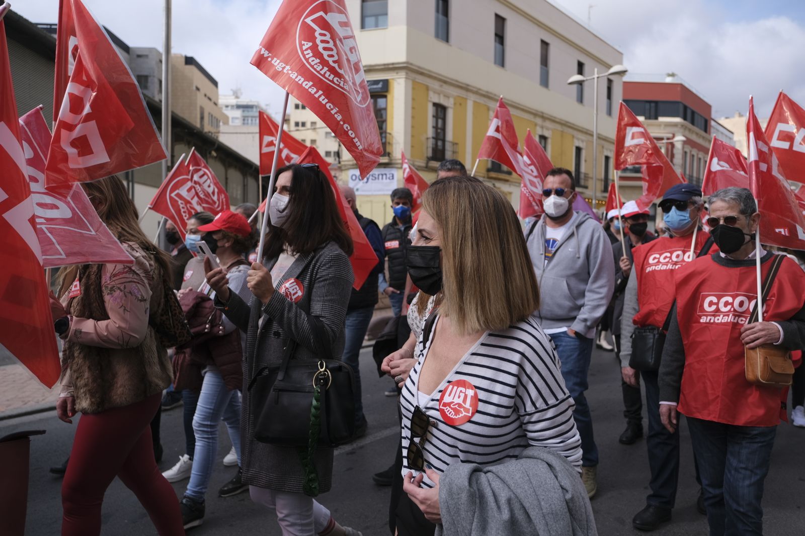 Imágenes de la manifestación a favor de la sanidad pública en Almería