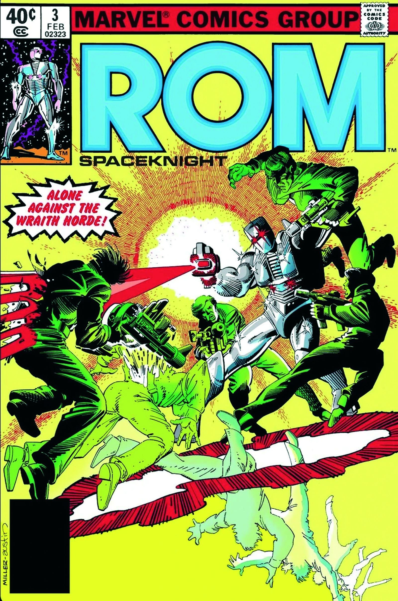 Portada de ROM Spaceknight n.º 3.