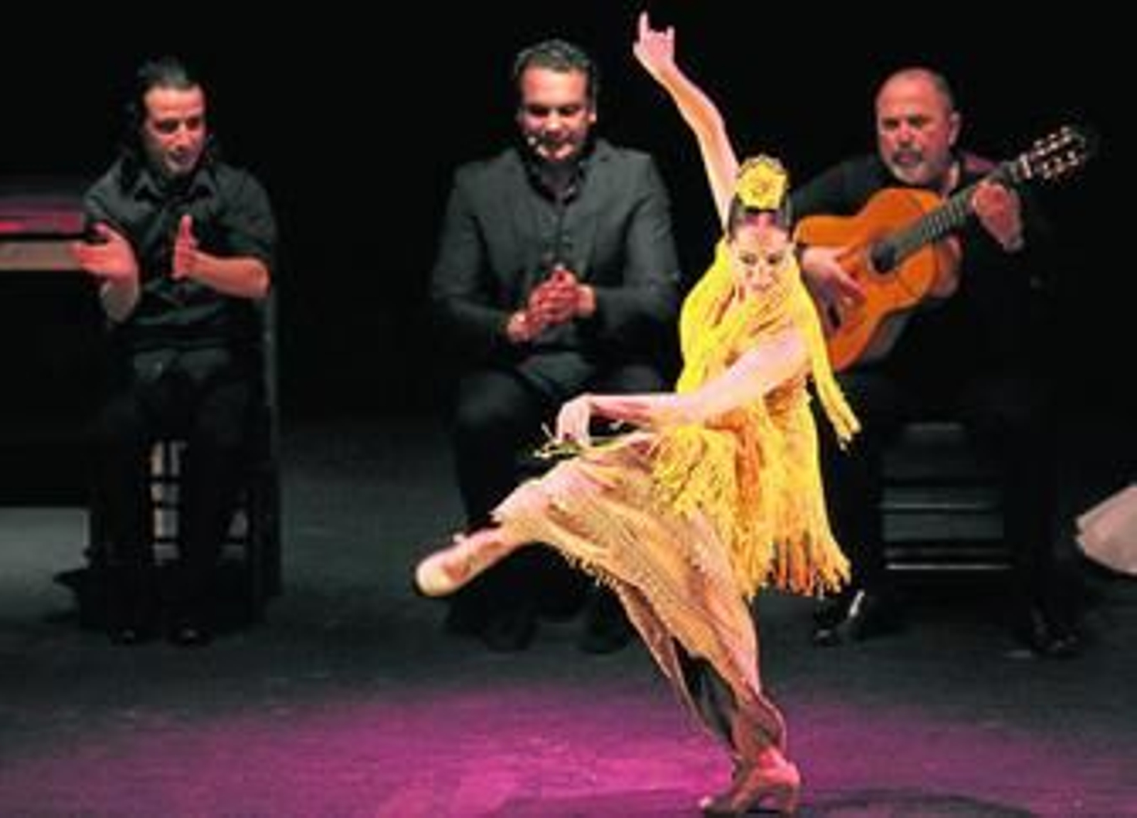 Belén Maya, Felipe Mato, Jezús Méndez y Rafael Rodríguez en el Festival de Jerez.