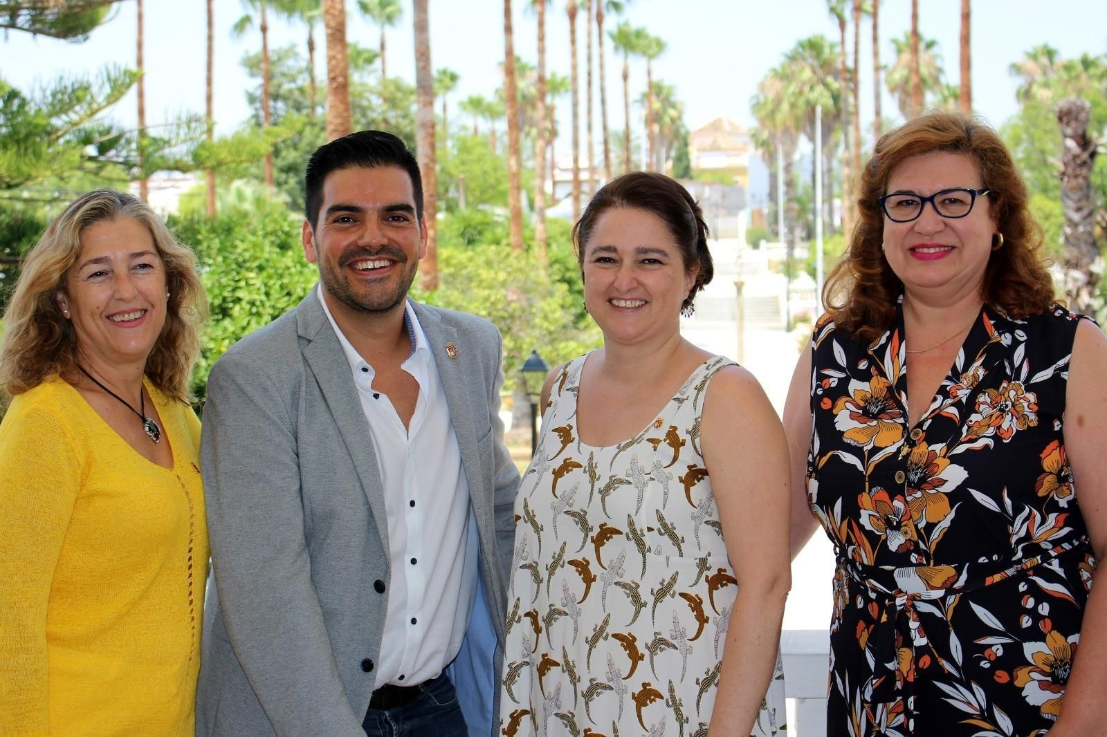 Carmen Álvarez, José María Fernández, Olga Hervás y Araceli Pila.