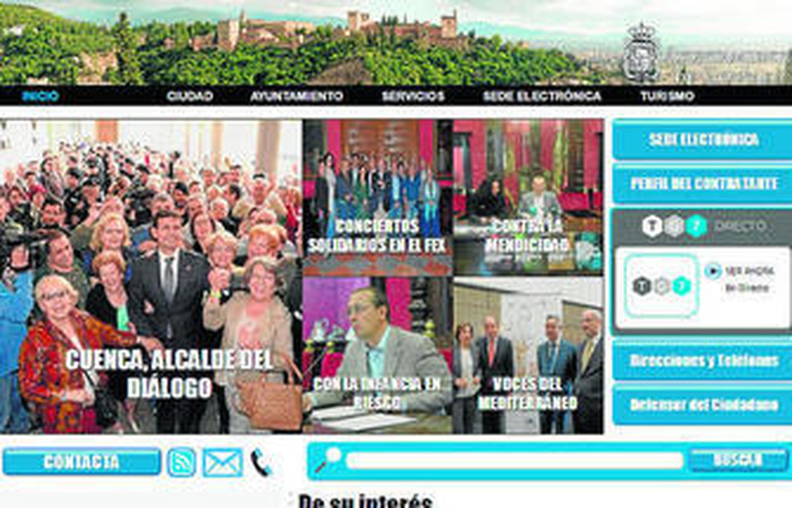 El nuevo alcalde de Granada comparte protagonismo con los ediles del PP.