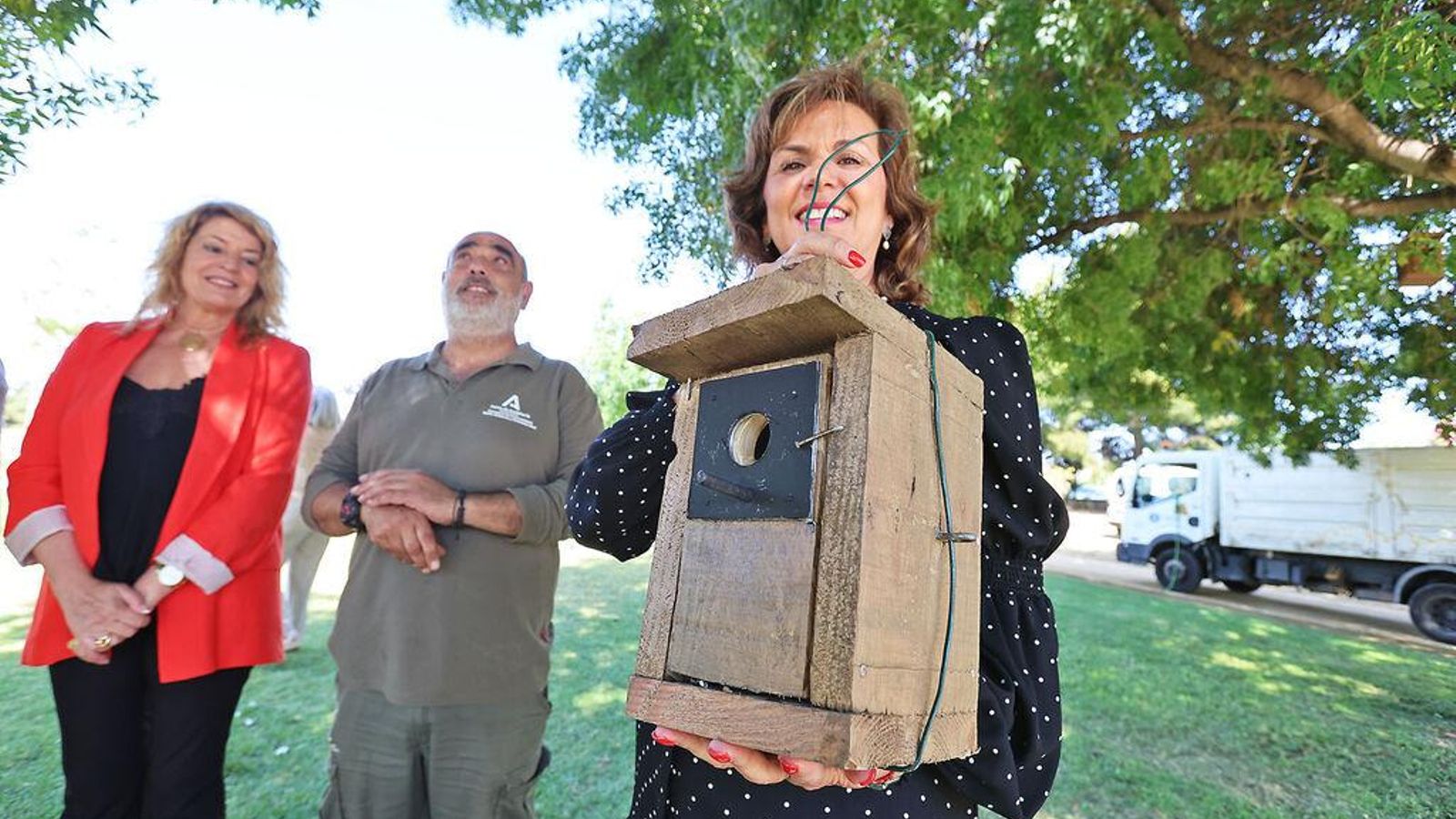 Colocación de las cajas nido en Huelva capital.