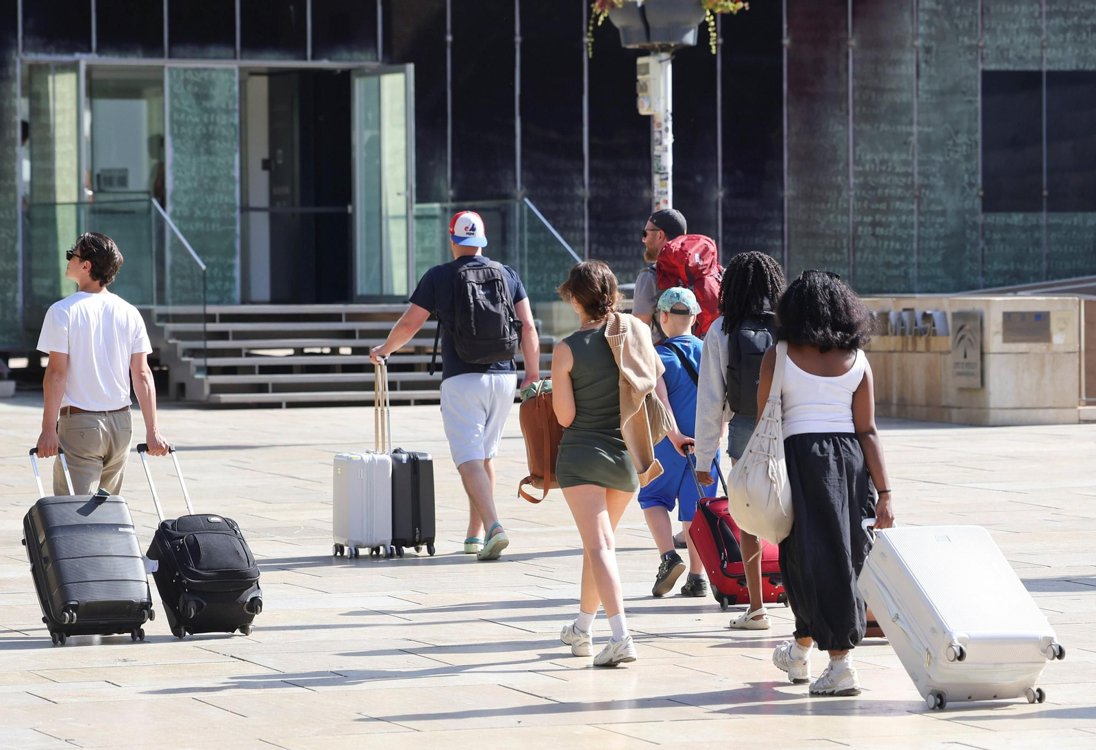 Turistas por el centro de Málaga.