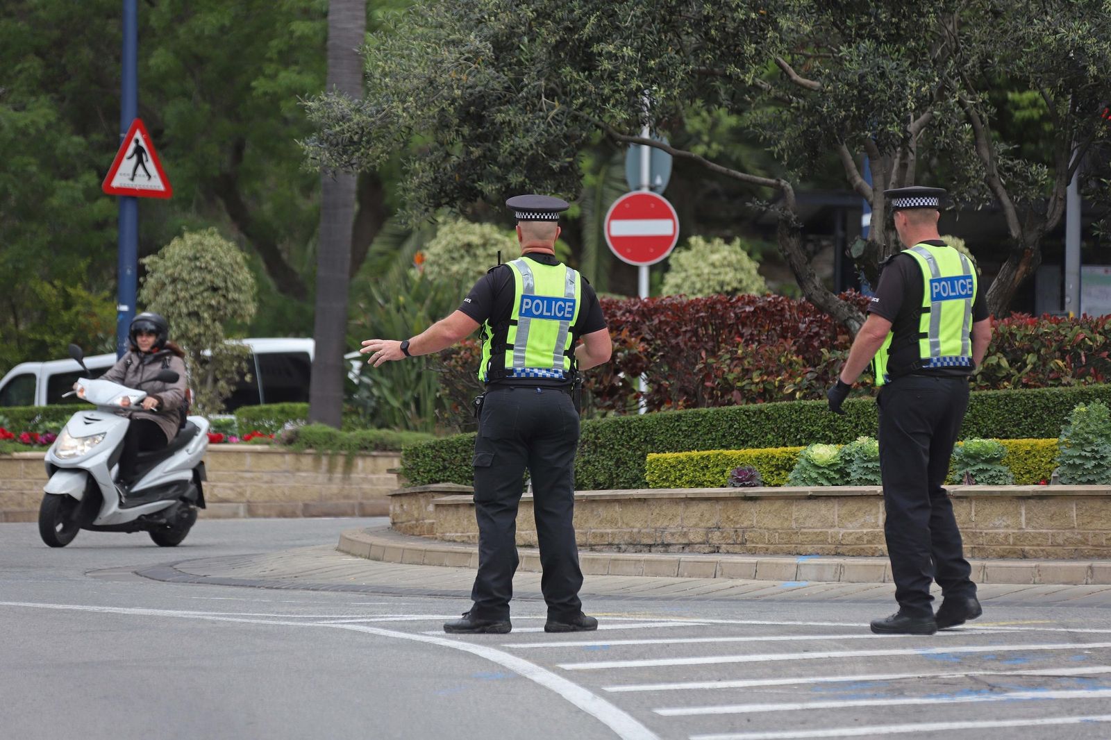 Agentes de la Policía de Gibraltar.