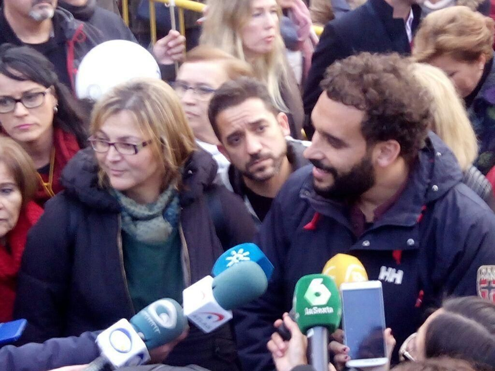 Paloma Hergueta y Jesús Candel en un acto reivindicativo celebrado en Jaén en diciembre de 2016. Paloma Hergueta y Jesús Candel en un acto reivindicativo celebrado en Jaén en diciembre de 2016.