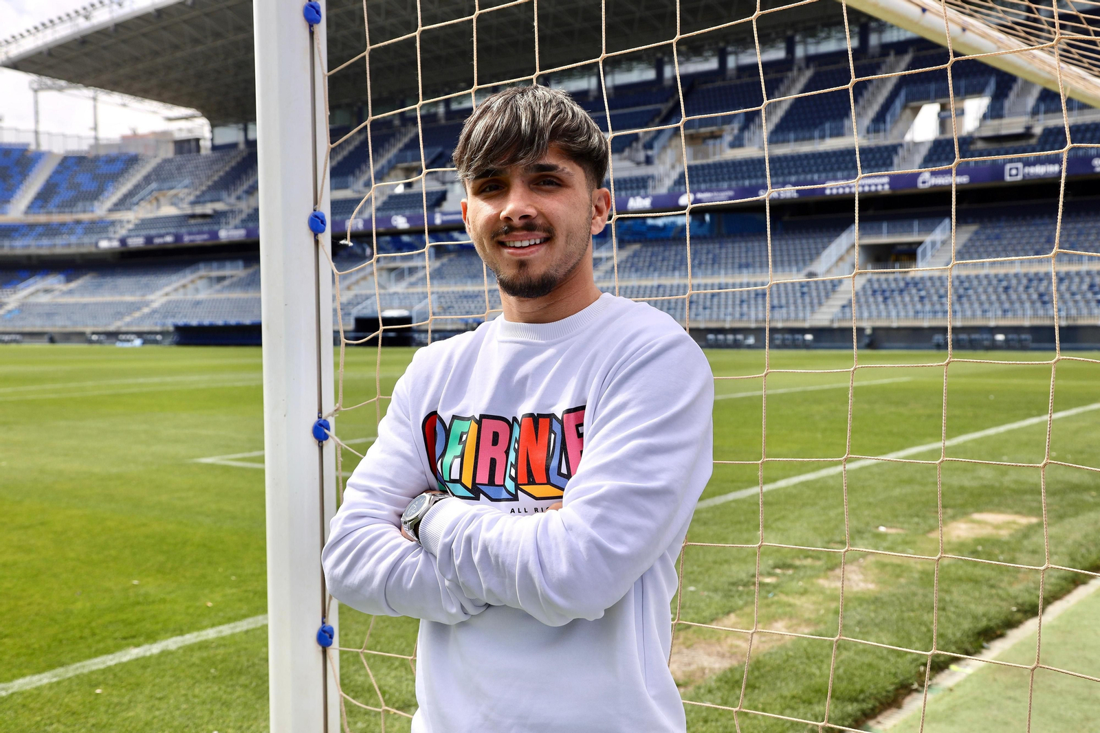 Las fotos de la entrevista a Kevin Medina, jugador del Málaga