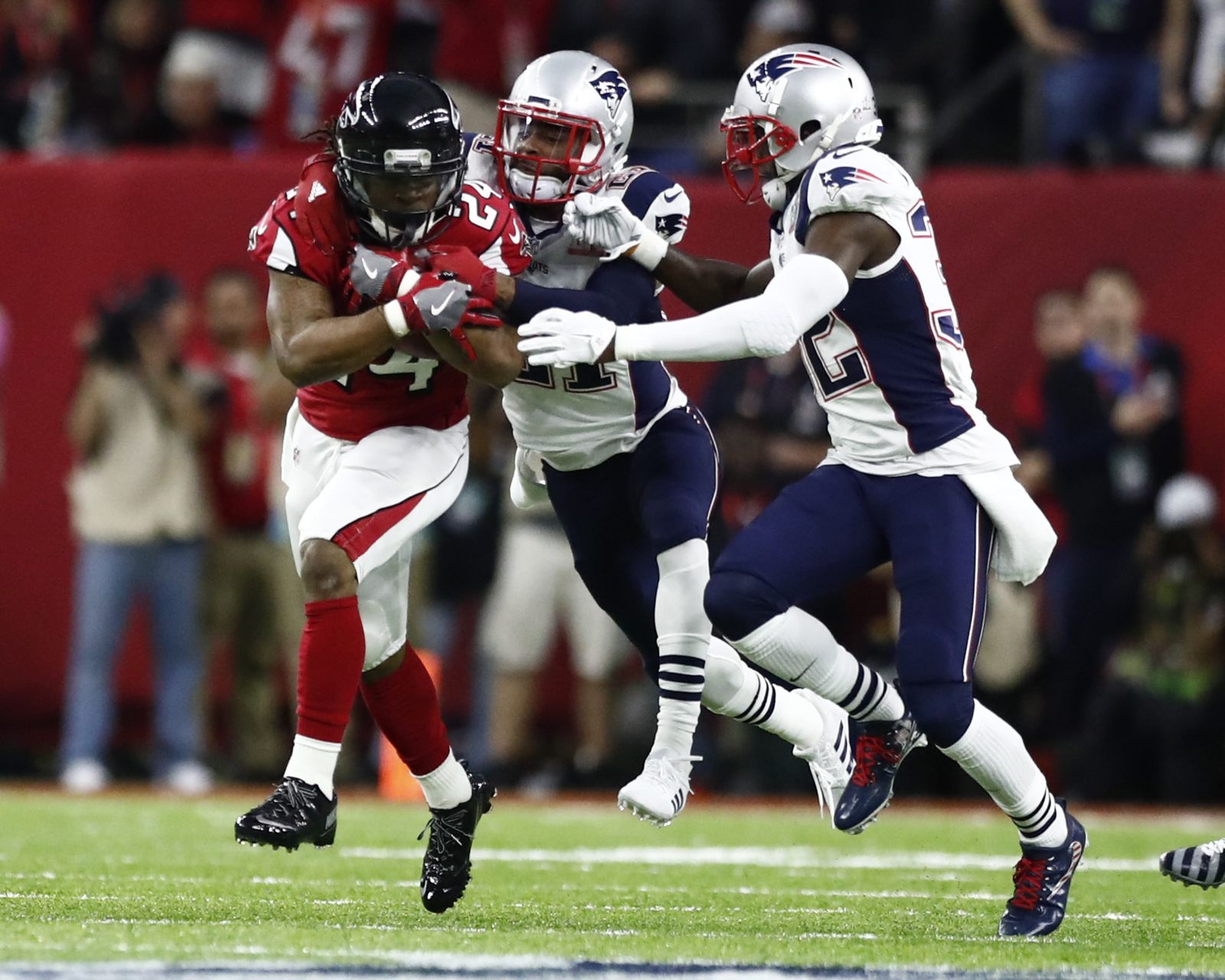La final de la Super Bowl entre los Patriots y los Falcons