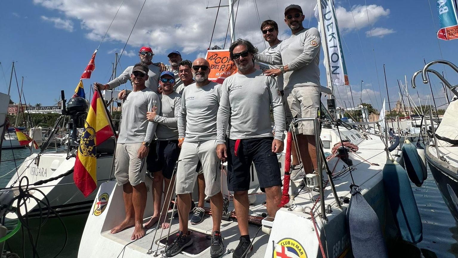 La embarcación almeriense, tras la conclusión de su cuarta participación en la Copa del Rey.